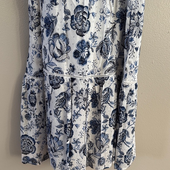 Lucky Brand Blue and White Floral Mini Dress - Picture 9 of 10